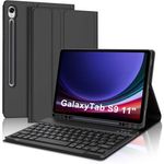 product_image_name-Generic-Detachable Wireless Bluetooth Keyboard Slim Folio Smart Cover with S Pen Holder for Galaxy Tab S9 11 Inch-1