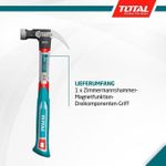 product_image_name-TOTAL-THCH61008  Claw hammer Weight:8oz/220g (6Pcs per packet)-3