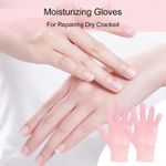 product_image_name-Generic-Silicone Moisturizing Gloves 1 Pair, Flexible & Durable, Ideal for Dry Hands, Home Spa Experience -7