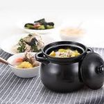 product_image_name-Generic- Black Ceramic Cooking Pot – Anti-Overflow, Non-Slip Base-4