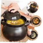 product_image_name-Generic- Black Ceramic Cooking Pot – Anti-Overflow, Non-Slip Base-5