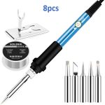 product_image_name-Generic-60W Adjustable Temperature Internal Heating Soldering Iron Kit 8pcs Electronics Repair Tool Set-1