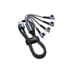 product_image_name-Usams-SJ563 4 in 1 Right Angle Charging and Data Cable – UBS-C, Lighting, Micro-USB, 1.2 m -1