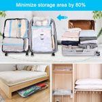 product_image_name-Generic-5pcs Space Saver Vacuum Storage Bags - Reusable Compression Bags for Clothes, Duvets, Bedding & Travel (80% More Space)-3