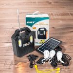 Dat AT-9028B Home Solar Lighting System Kit MP3 Player USB Mobile Charging Solar Powered Lighting