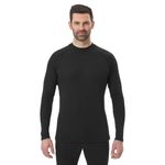 product_image_name-Wedze-Men's Warm, Comfortable Thermal Skiing Base Layer 100 - Black-4