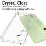 product_image_name-Generic-Galaxy A15 Clear Case, Shockproof Flexible TPU Slim Fit Transparent Protective Phone Cover, Anti-Fingerprint, Lightweight, Slim, Unisex-2