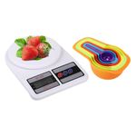 product_image_name-Digital Kitchen Scale-10 KG Kitchen Scale and 6-In-1 Multiculoured Measuring Cups-1