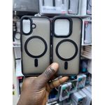 Matte Clear MagFace Magnetic Case for iPhone 15 – Anti-Yellow, Slim, MagSafe Compatible