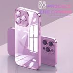 product_image_name-Generic-Electroplated Clear MagSafe Case with Camera Lens Protector for iPhone 13 Pro - Rose Gold-3