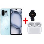 Itel A100c - 6.6" 90Hz IPS LCD , 400 nits Display, 64GB ROM + upto 6GB* RAM, 5000mAh Battery, Type-C, Android 15  + Free gifts