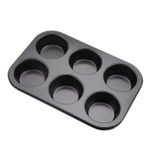 product_image_name-Elite Bakeware-6 Hole Non-Stick Cupcake Tray-3