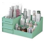 product_image_name-Generic-MAKEUP ORGANIZER / PLASTIC COSMETIC STORAGE BOX - GREEN-1