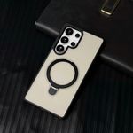 product_image_name-Generic-S22 Ultra Clear Case BLACK with Magnetic Ring Stand PLUS LENS.  BLACK-2