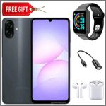 Samsung Galaxy A07, 6.7'' Display, 4GB RAM + 64GB ROM (Dual Sim) 50MP Camera, 5000mAh-Lightblue+Smartwatch+ Otg & Earpods