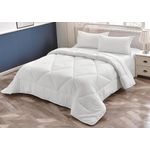 TC Binded white striped duvet  Size 6 by 7