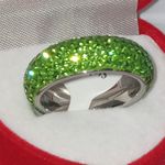 product_image_name-Generic-Green Crystal-Encrusted Ring-5
