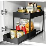 product_image_name-Generic-2 Tier Multi-Purpose Pull-Out Rack – Carbon Steel Storage Organizer-3