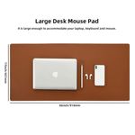 product_image_name-Generic-Large PU Leather Mouse Pad,Waterproof Non-Slip Writing Desktop Protector Mat,Office Desk Accessory. Size:36x17inches-3