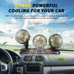 product_image_name-Generic-12V 360-degree Rotating Adjustable Car Fan with Three Heads - Black-1