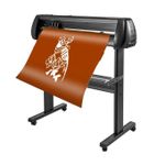 product_image_name-Generic-Vinyl Cutter Machine, 2feet Cutting Plotter Machine, 400in/10m Steel Roller Shaft Adjustable Speed Force, SignMaster Software Tool DIY Craft Kit for Sign Making -2