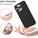 product_image_name-Generic-iPhone 13 Pro Max Black Silicone Rubber Protective Phone Cover Case-2