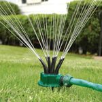 360 Degrees automatic Garden sprinkler for watering grass lawn rotary nozzle rotating sprinkler.  