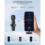 product_image_name-Generic-2 Packs Wireless Lavalier Microphone for iPhone iPad Android Phone PC Laptop, Plug-Play Mini Mic with Noise Reduction, Lapel Microphone Plug-Play for Interview Video Podcast Vlog YouTube TikTok-3