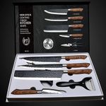 6-Piece Stainless Steel Kitchen Knife Set with Gift Case