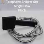 product_image_name-Tigers-Single Flow Telephone Shower Set – Matte Black-2