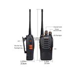 2 Baofeng BF-888S Walkie Talkies with High Power & Long-Range Connectivity