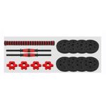 product_image_name-Generic-20kg Adjustable Dumbbell Set With Anti-slip Connector Rod-2