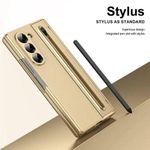 Samsung Galaxy Z Fold 6 Leather Case. GOLD