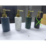 Multifunctional Ceramic Soap Shampoo Lotion Dispenser – Bathroom Counter Organizer