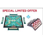 Scrabble 100Letter Tiles Fun Board Game + Chess Board Game