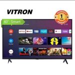 Vitron  40" Inch Frameless Smart Android TV Inbuilt Decoder Television Netflix ,YouTube and One Year Warranty