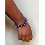 product_image_name-Generic-Black and Blue bead bracelet unisex -2
