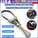 USA NEW Auto Car Diameter Adjustable Oil Filter Removal Strap Wrench Tool