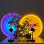 product_image_name-Generic-LED Sunset Projection Lamp Night Light With Fade Mode For Home Decor-3
