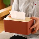 product_image_name-Generic-Bamboo Lid Napkin Tissue Holder-2