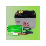 Solarmax 50ah Solar Battery No Maintenance Dry Cell + Free 300W Solar Inverter + 10AH Charge Controller