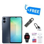 Samsung GALAXY A06,SCREEN INCHES 6.7",128GB ROM + 4GB RAM ,DUAL SIM,5000MAH,50MP & FREEBIES,SPLY"