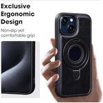 product_image_name-Generic-Premium Magnetic Leather iPhone Ip14 Pro Back Cover with Stand – Elegant, Shockproof & MagSafe Compatible-3