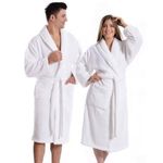 Unisex Cotton Bathrobe – XXL Size, Soft & Lightweight