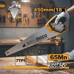 product_image_name-Ingco-18 Inch Hand Saw – Extra Sharp 65Mn Steel-1