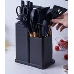 product_image_name-Generic-19pcs heat resistant silicone cooking kitchen spoon set-1