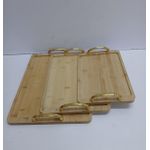product_image_name-Generic-3 in 1 Bamboo Serving Tray Set with Gold Handles-1