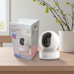 Ezviz TY1 Pro 1080P Smart Home Indoor WiFi Camera with Full-Color Night Vision 360 Degrees Rotation and Real-Time Notifications Reliable Home Security Remote Monitoring Camera