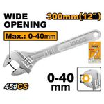 product_image_name-Ingco-HADW131122 Adjustable wrench "Length:300mm(12"")-2
