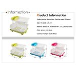 product_image_name-Generic-2-Layer Classy Dish Drainer – Stainless Steel & Plastic Kitchen Rack-4